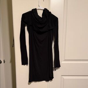 Entire Studios Black Long Sleeve Mini Dress